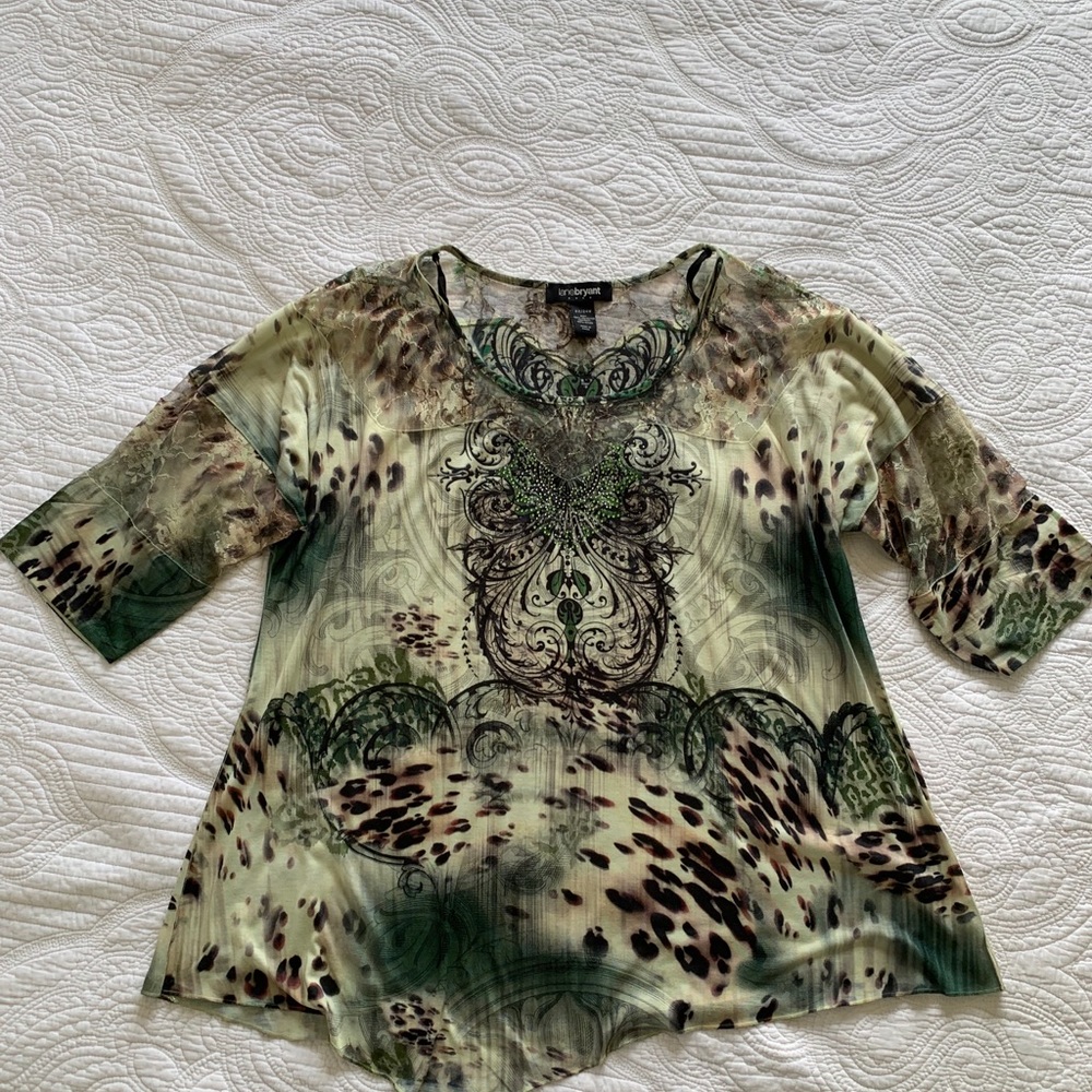 Lane Bryant 3/4 Sleeve Blouse